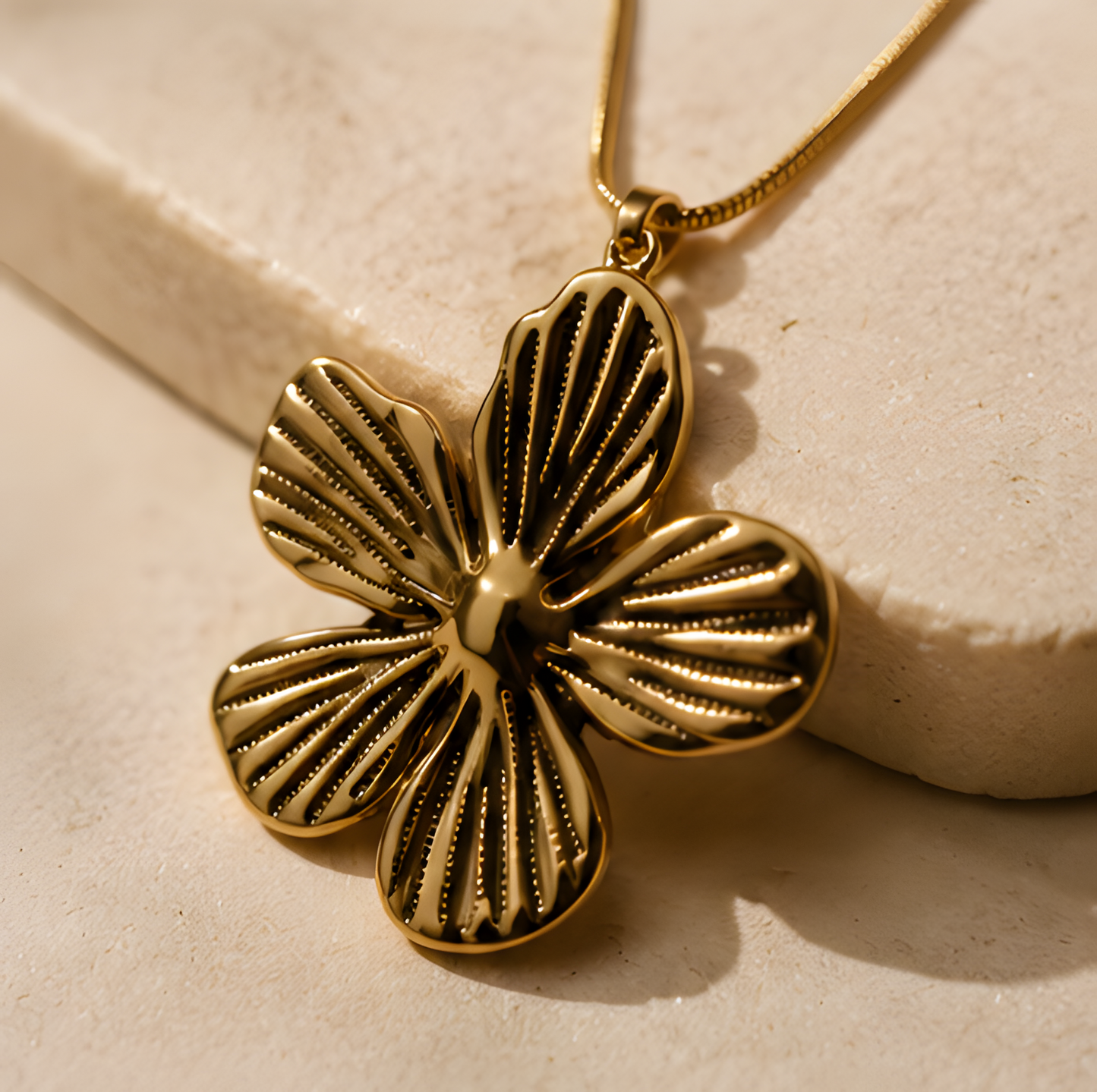 Blossom Herringbone Layered Necklace