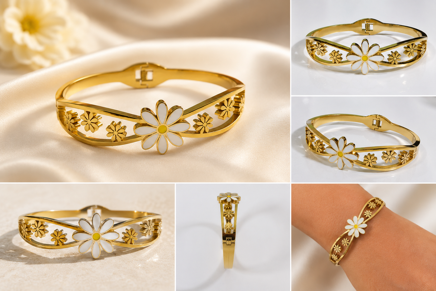 Daisy Gold Bangle