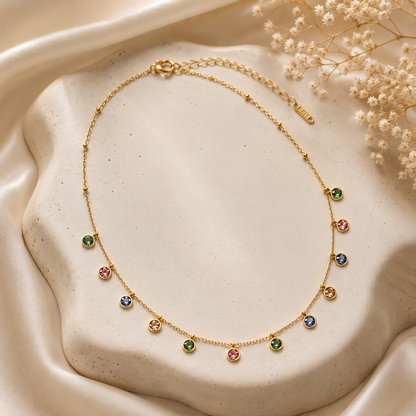 Haloomlux Aurora Multi Gem Necklace
